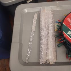 Frosted Icicles, Clear Frosted Icicle Ornaments, Icicles Clear Rhinestones, 6" Plastic Icicles, Clear Icicle Ornaments
Vintagechristmasetsy
5 out of 5