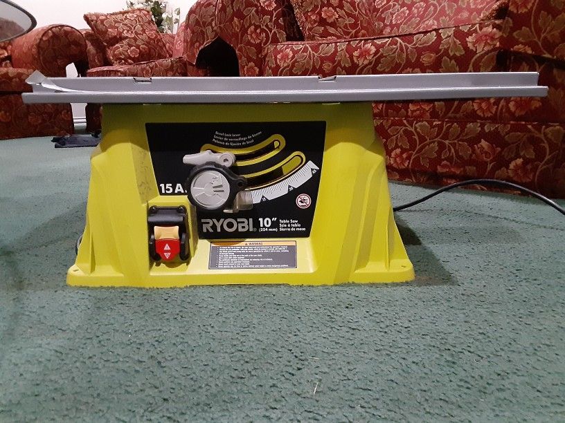 RYOBI Portable Table SAW with 15 AMP For Cutting ( Ryobi Sierra de Mesa para Cortar )