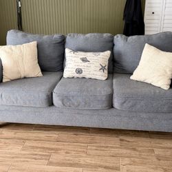 Beachfront Marina Blue Couch 