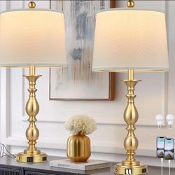 Gold lamps (2 pack)