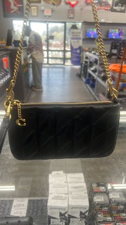 Coach Black Quilted Leather Chain Shoulder Bag