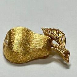 Trifari Pear Brooch.