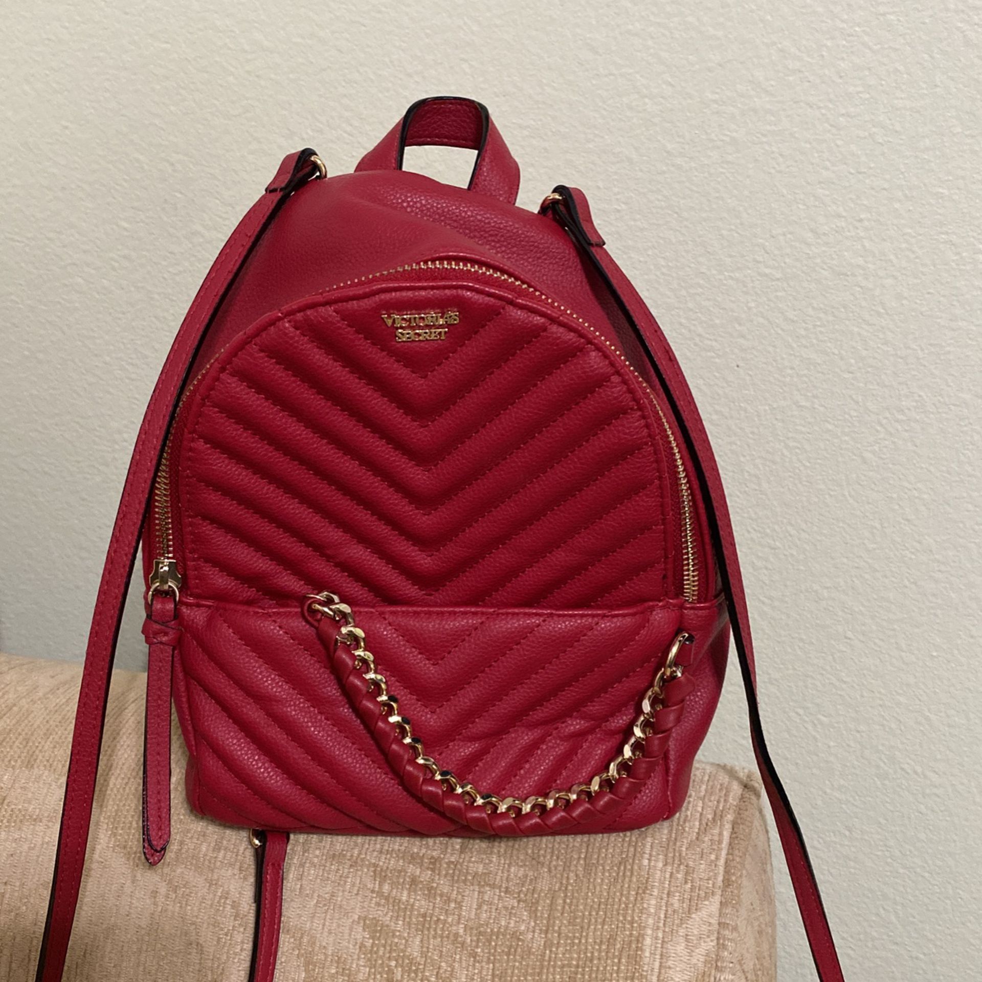 Victoria's Secret Red Mini Backpack/Purse. for Sale in Bellview, FL