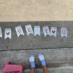 Love You Valentines Sign 