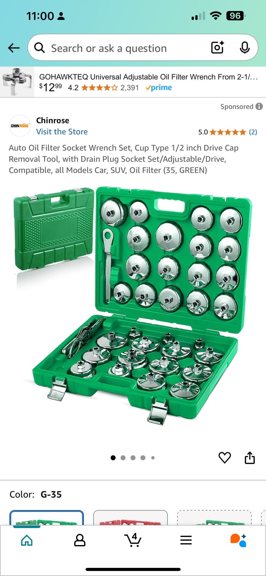 Oil Filter Wrench Set