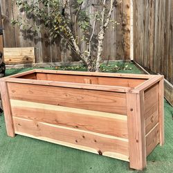 Redwood Garden Bed Planter Box, 15” Deep