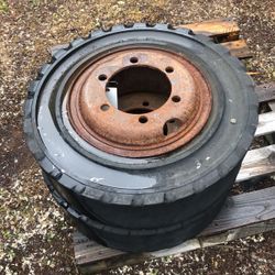 Forklift, Tires, And Rims 8.25-15 Solid 8.25 X 15, 8.25x15