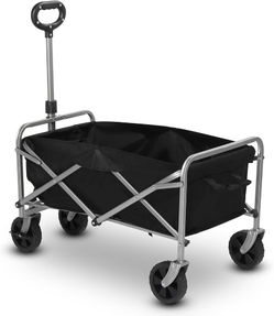 Flat Folding Garden Wagon Cart