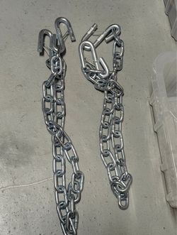 TowSmart 40 in. Towing Safety Chains with S Hooks – Open Box