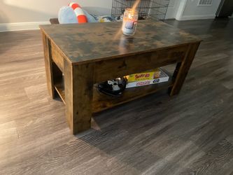rectangle wooden coffee table