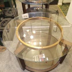 Glass Coffee Table ( Has Wheels )