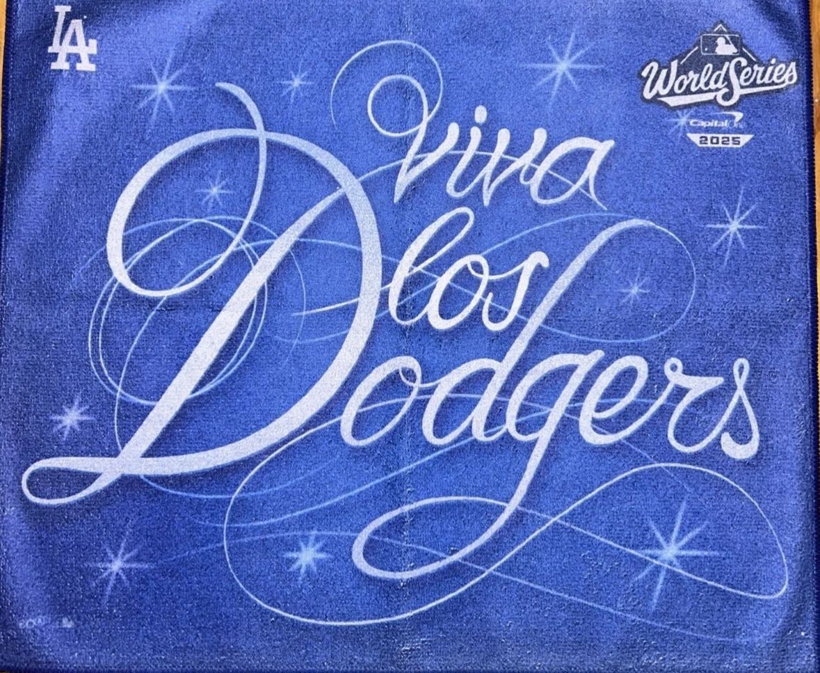 Dodgers 2025 Rally Towels World Series Nlds And Nlcs