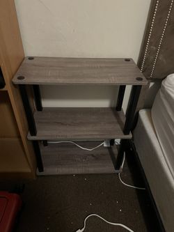 3-Tier Shelf – Grey Wood Finish