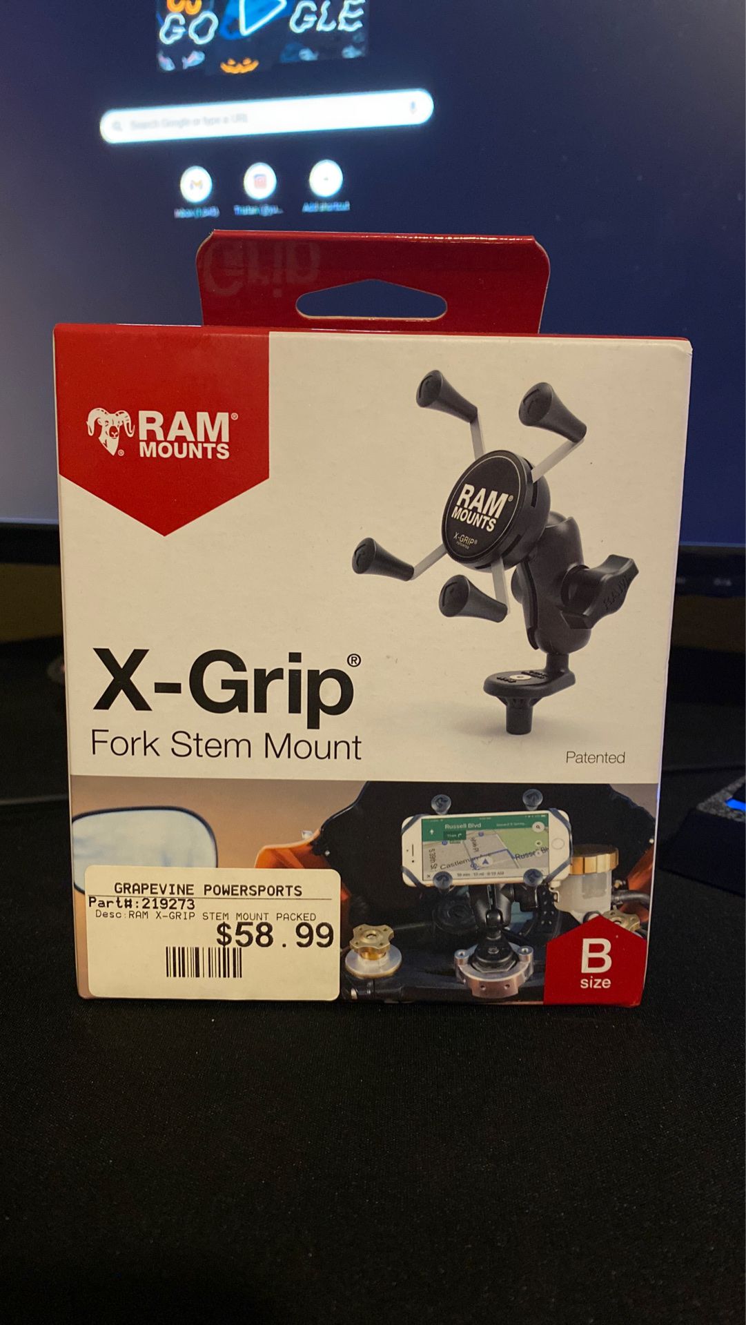 X-Grip Fork Stem Mount, RAM Mounts