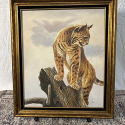 Framed Bobcat Personal Preference Art