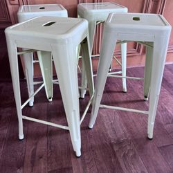 Metal bar stools Set Of 4