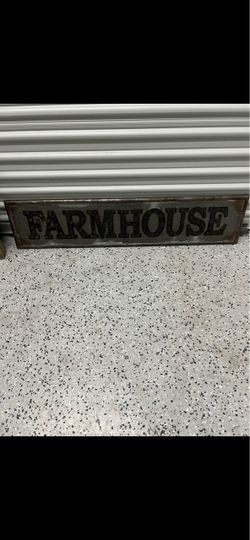 Farmhouse Metal Wall Sign