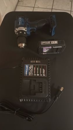 Hercules drill 2.0AH battery and fast charger