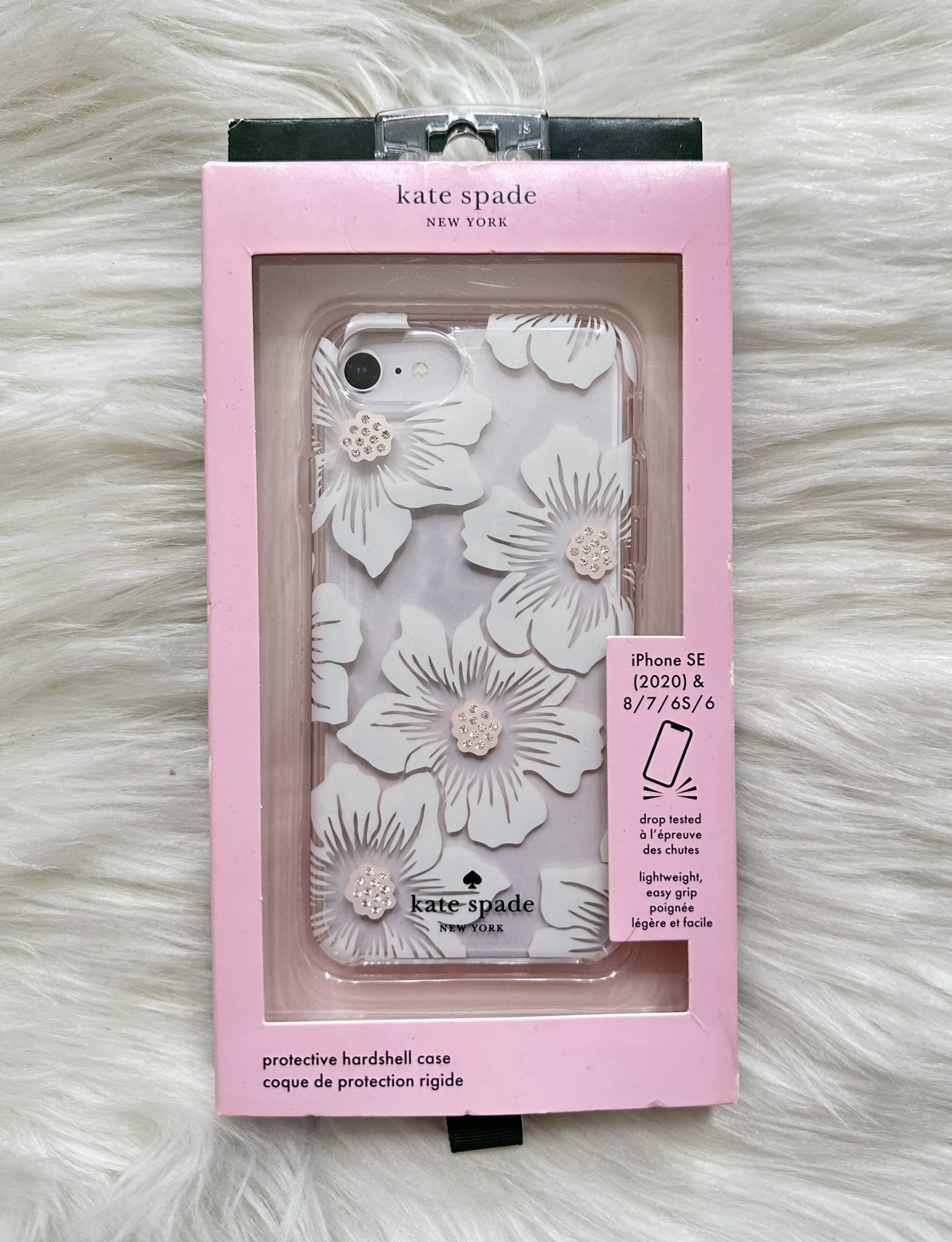 Kate Spade Hardshell Case Cover for Apple iPhone 8 / 7 / 6s /6 Clear Floral