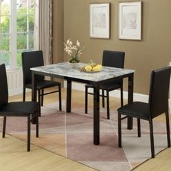 Table and 4 chairs