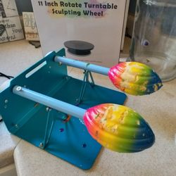 Cup Turner, Sculpting Wheel, And Epoxy Molds