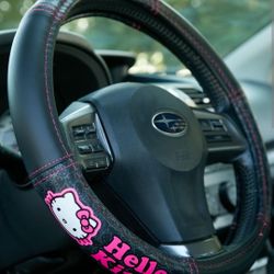 Hello Kitty Pink Steering Wheel Cover