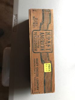 Vintage kraft American cheese box