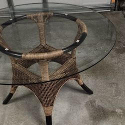 54 Inch Whicker Dining Room Table