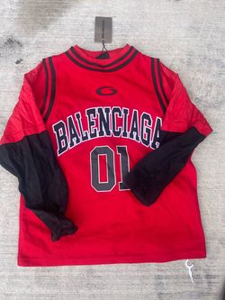 Balenciaga Basketball Jersey Long Sleeve Top