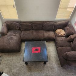 Huge Feather Down Sectional Table 