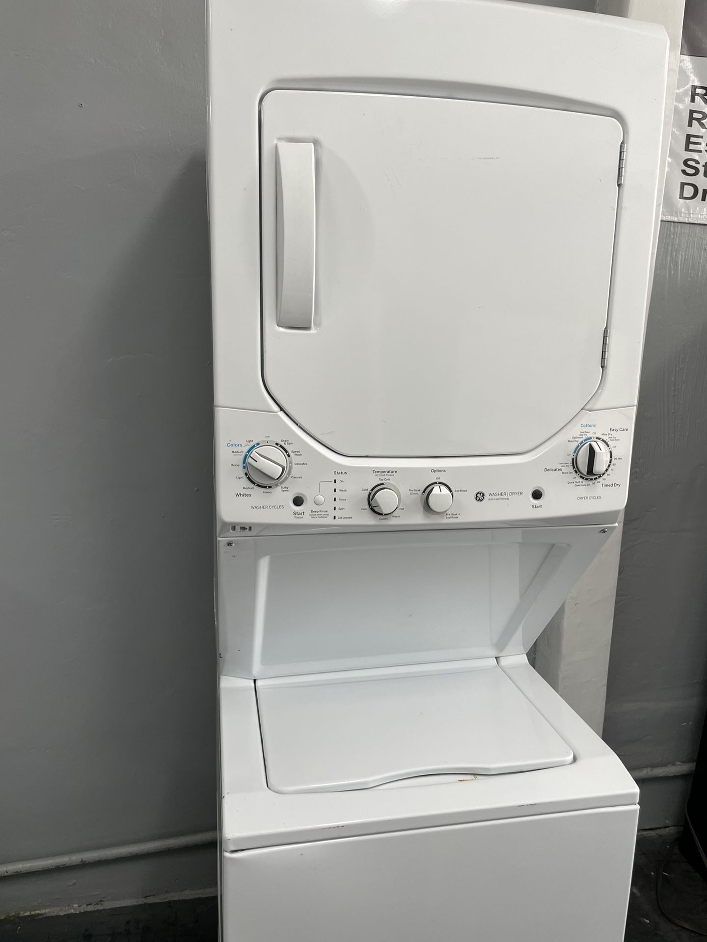 GE Stack Washer And Dryer