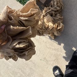 6ft Burlap Garland 