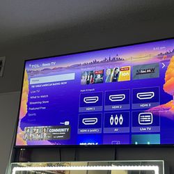 55’ TCL Roku Tv (Mount Included)