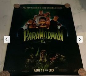 ParaNorman Original Bus Shelter Movie Poster Approx 48x70 LAIKA