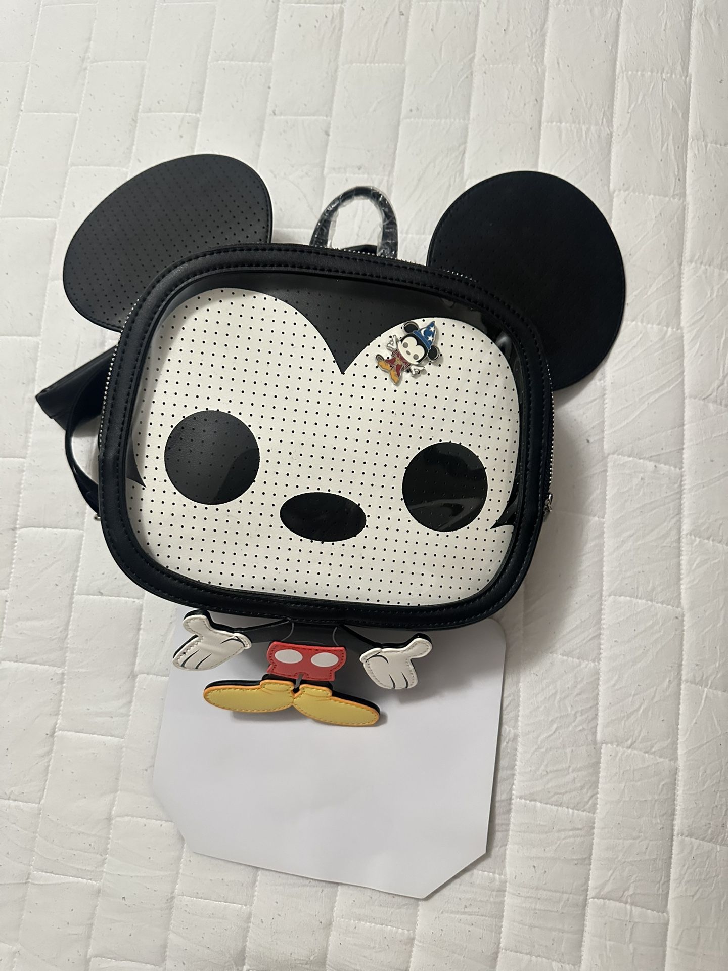 POP! BY LOUNGEFLY Disney Mickey Mouse Cosplay Pin Trader Mini Backpack