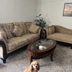 Couch, Chaise, Coffee Table Set