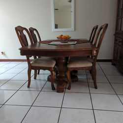 Dining Table With Display Cabinet 
