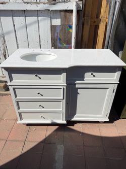 48” bathroom vanity sink