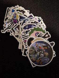 Stickers!! Beetlejuice/scissorhands etc... 50 pcs...