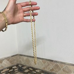 Gold Rope Chain 10k