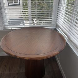 Round Pedestal Dining Table – Organic Modern