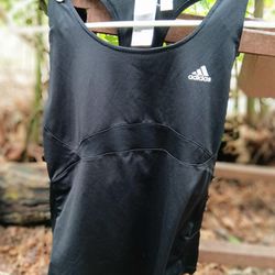 Adidas Black Exercise Top Built In Support 