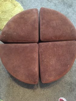 Brown 4 piece ottoman