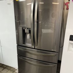 LG Black Stainless Steel Refrigerator 