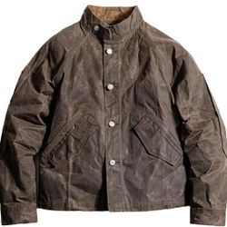 Waxed Jacket Mens Med-large