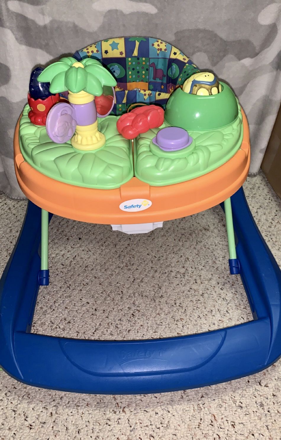 Safety 1st Dino Sounds N’ Lights Discovery Baby Walker With Activity Tray
