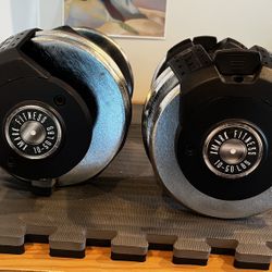 XMark Adjustable Dumbbells 10–50 lbs (PAIR) — Excellent Condition 