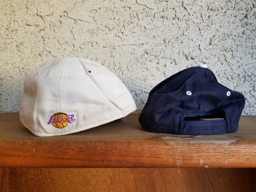 Lakers cap, Superman cap