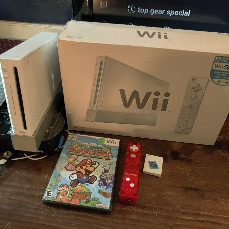 Nintendo Backwards Compatible Wii With Paper Mario