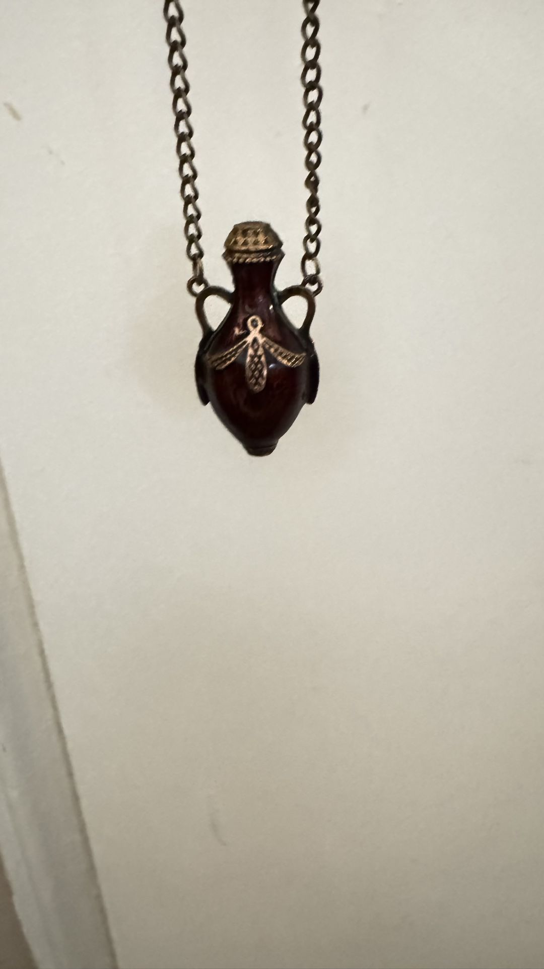 Perfume Style Bottle On Long Chain